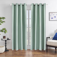 Cortinas Opacas de 2 Piezas para salón, Cortinas térmicas aislantes, frío y Calor para Dormitorio con Ojales Gris Claro - details 15