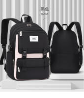 Mochila escolar para adolescentes, morral sencillo de color sólido para mujer, morral escolar juvenil para mujer - details 14