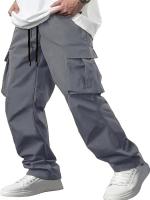 Nuevos Pantalones De Trabajo Para Hombre 2025 Estilo Europeo Y Americano Pantalones Casuales Rectos Con Bolsillos Para Hombre - details 2
