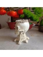 Cráneo de Halloween Popular, escultura de resina para decoración del hogar, maceta de flores, adorno para vacaciones - details 12