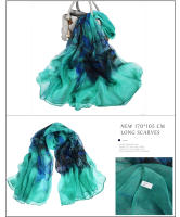 BYSIFA Pañuelo de Seda Emeralda Largo de Moda para Mujer Primavera/Verano - details 3