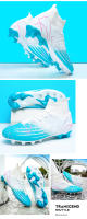 Botas de fútbol para hombre, zapatos de fútbol profesionales FG/TF, botines de tobillo alto para niños pequeños, zapatillas de fútbol para césped, zapatos de entrenamiento de fútbol sala - details 33