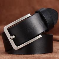 Cinturón de cuero genuino para hombre, hebilla retro, cinturón de piel de vaca versátil, 125 cm, regalo para hombre - details 1