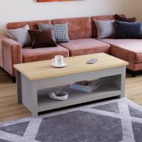 Mesa de café, Madera de ingeniería, Gris, H 40,5 x W 105 x D 47 Cm - details 1