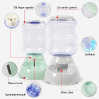 Pet Food Feeder And Water Feeder Self-dispensing Set Pet Feeders For Cats Pet Feeders For Cats Water And Food - details 1