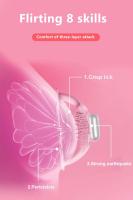 Leten estimulación de aumento de pecho pezón Vagina clítoris succionador para mujeres vibrador de clítoris cubierta de bomba de vacío masturbador adulto juguete sexual - details 2