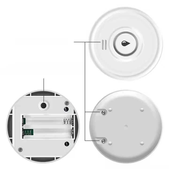 Detector De Fugas De Agua WiFi Tuya Con Alarma Sonora Inteligente 100dB Y Monitoreo En Tiempo Real Por APP Para Protección De Cocina Basamento Y Habitación De Lavandería - 1