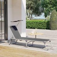 Silla de Senderismo Tumbona Reclinable Plegable, Ligera, 55 x 193 x 31 cm, Carga 150 kg - details 33