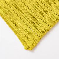 PB&ZA2025 estilo vacacional chaleco suéter con textura hueca y cuello halter top de tirantes para mujer nuevos productos de verano - details 5