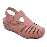 Sandalias de tacón de cuña para mujer, zapatos ahuecados, Verano - details 3