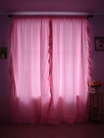 Cortinas de Estilo Princesa Nórdica con Flecos Decorativas en Color Sólido para Sala de Estar Dormitorio Material de Poliéster 100% Tema Romántico Cortinas Lavables de Largo 260cm y Más - details 10