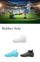 Botas de fútbol profesionales para hombres, zapatos de fútbol TF/FG para niños, tacos de tobillo alto, zapatillas de fútbol de hierba, zapatos de entrenamiento de Futsal - details 5