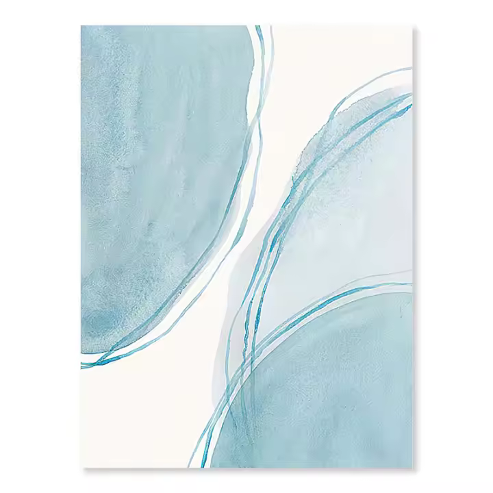 Pinturas Nórdicas de JUBEER en Lienzo para Decoración del Hogar Tema Onda Beach Bridge Wall Art Bus Posters con Hojas de Palma - 1