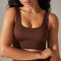 Sujetadores deportivos sin costuras para mujer, ropa interior a prueba de golpes para correr en el gimnasio, top corto, sujetador de yoga transpirable - details 48