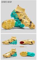 Los zapatos de fútbol avanzados para hombres están hechos de plantillas de TPU transpirables para materiales deportivos de verano, con un buen agarre en la parte inferior de las uñas. - details 11