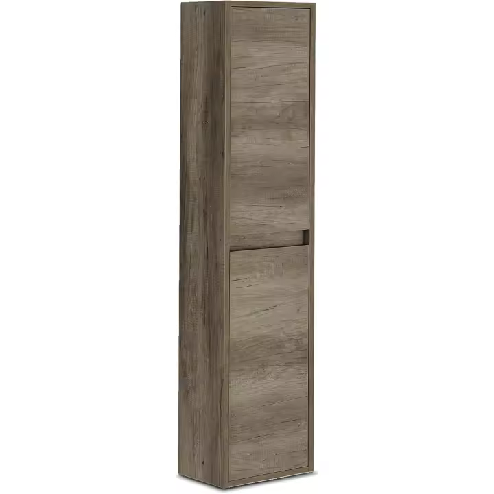 Columna de Baño Suspendida de 2 Puertas Mueble Lavabo de Modelo Dakota Acabado Nórdico - 1
