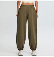 Otoño Invierno nuevos pantalones deportivos de cintura alta Modal suave Jogger correr entrenamiento suelto Casual Fitness pantalones largos - details 33