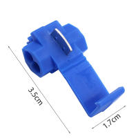 Conector de cable duradero para motocicleta, juego de abrazaderas de Material resistente, color azul y rojo, 10 piezas - details 2