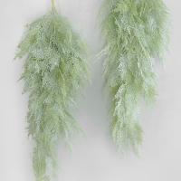 Planta de helecho colgante Artificial de 90cm, hojas de plantas verdes realistas de plástico, plantas colgantes falsas elegantes, fiesta de vacaciones y boda - details 3