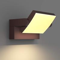 Lámpara LED de Pared de 24W para Exterior Interior IP65, Luz de Pared Ajustable, Moderno Apliques de Pared Aluminio para Entrada Jardines Pasillo Sala, Blanco Cálido 2700K-3000K, Bronce - details 0