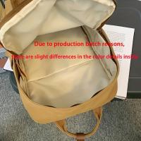 Mochila Vintage Con Cremallera, Mochila De Gran Capacidad, Versátil Para Almacenamiento De Viaje - details 4