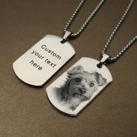 Collar personalizado con foto y mensaje, colgante, llavero, etiqueta para perro, collar grabado personalizado con foto, regalos de Navidad - details 5