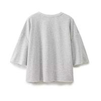 conjunto deportivo Vintage para mujer, traje de pantalones cortos sólidos, camiseta de manga corta con cuello redondo, cortos con cordón, - details 2
