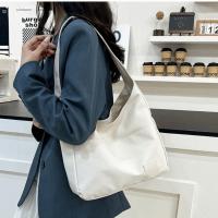 Bolso de mano de cuero PU de Color sólido suave, bolso de hombro tipo cubo de gran capacidad, bolso informal coreano para mujer, regalos de cumpleaños - details 3