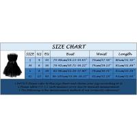 Moda dulce lindo negro/rosa fuerte princesa de malla para mujer vestido de fiesta elegante tutú trajes de cumpleaños vestidos con dobladillo oscilante - details 5