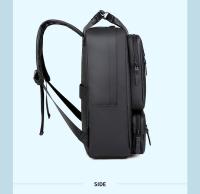 Mochila multifuncional para portátil de 15,6 pulgadas, mochila de viaje de negocios, impermeable, negra, para estudiantes, bandolera para hombre, portátil, bolsa para ordenador - details 3