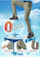 LNGXO Pantalones de Senderismo Impermeables Secado Rápido, Transpirables, Ajuste Elástico para Trekking, Acampar, Escalar, Correr al Aire Libre - details 1