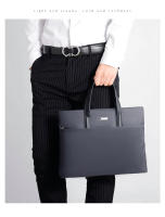 Bolso para ordenador portátil de negocios, maletín de alta calidad, bolso oficial para hombre, gran capacidad, impermeable, negro, azul y gris - details 7