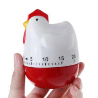 Temporizador Visual para niños, reloj Visual para cocinar huevos, manguera de reloj de arena en forma de pollo, adorable imán para hornear - details 2