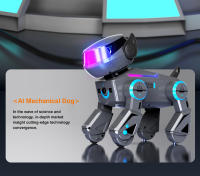 Perro Robot con Control remoto, mascotas robóticas interactivas inteligentes programables con Bluetooth, música, perros bailando, juguetes para niños, regalos - details 1