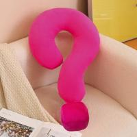 Almohada Cervical suave multiusos con signo de interrogación, almohada ergonómica de gran tamaño para siesta en la oficina, almohada para sofá respetuosa con la piel, regalo - details 5