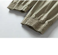 Nuevos pantalones deportivos sencillos y lisos para hombre, moda para actividades al aire libre, pantalones para correr con múltiples bolsillos, pantalones Cargo informales y versátiles para otoño e invierno - details 11