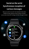 GT8 reloj inteligente con 4 modos deportivos, dispositivo con NFC, medición del ritmo cardíaco, pantalla completa de alta definición, Control táctil - details 10