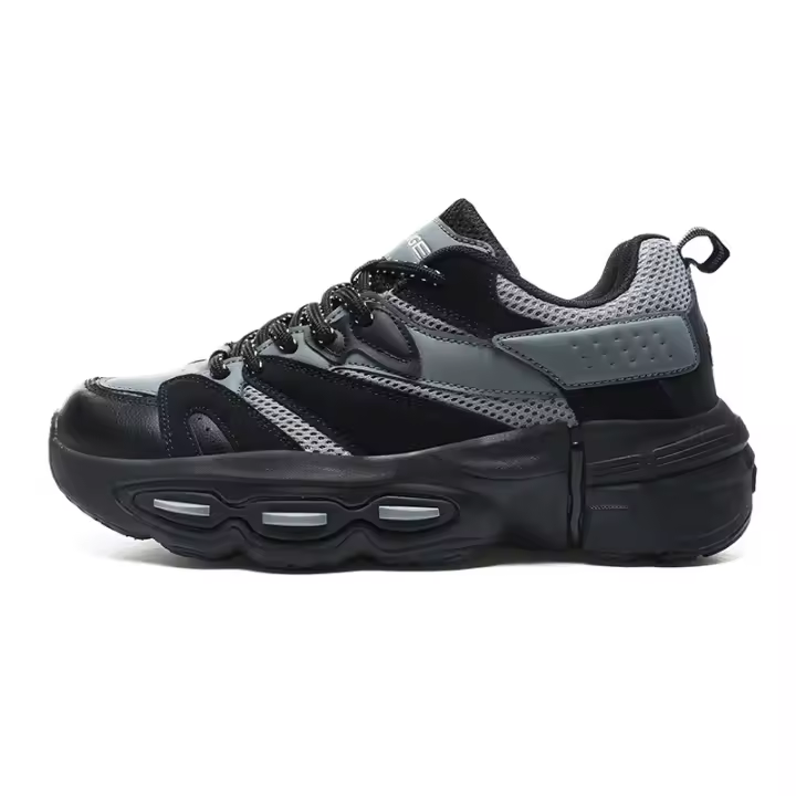Cuero genuino grueso dentro cálido tendencia explosión moda versátil zapatos de moda coloridos deportes zapatos de hombre. - 1