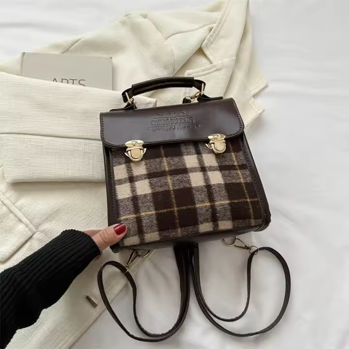Mochila, Hombro, Moda, Casual, Nuevo, Tendencia, Gran Capacidad, Retro, Tendencia Callejera, PU - 1