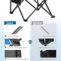 Silla Plegable de Camping (Negro) - details 10