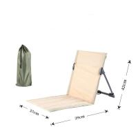 Silla plegable para acampar, cojín de respaldo personal de metal para jardín al aire libre, parque de playa, sillón, estera de césped perezoso - details 4