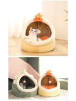 Cama suave y cálida para mascotas, cojín de tumbona acogedora, tienda de campaña para casa de mascotas, alfombrilla lavable para perros pequeños, camas de invierno para gatos - details 10