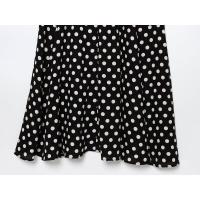 Polka Dot Dress with Round Neck Sleeveless, Long Flared Dress, Summer New Arrival Women's Clothing BUNO-2025Temperament. - details 7