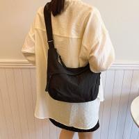Bolso de hombro lavado de gran capacidad para mujer, bandolera de nailon informal, bolso de Dumpling de Corea de Color sólido para verano - details 16