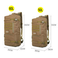Mochila táctica militar para exteriores para hombre, bolsa de Camping, montañismo, senderismo, viaje, Molle 3P, 60L, 50L - details 0