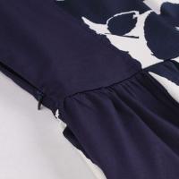 2024 nuevo vestido de fiesta de verano Vintage ral encaje largo mujeres manga corta volante elegante Casual Maxi fecha Vestidos de satén - details 2