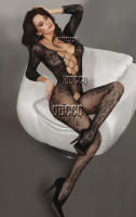 Bodysuit Sexy De Mujer Lencería Bébé Floral En Malla Para Noche De Boda Sutián Gato Intimo Talla S-XXL Material Microfibra Poliéster Rayón - details 0