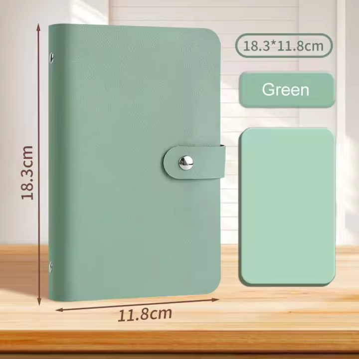 Carpeta divertida de desafío de ahorro de dinero de $1000, libro de desafíos de ahorro de 100 sobres fácil de limpiar, cuaderno de presupuesto de efectivo de cuero resistente al agua - 1