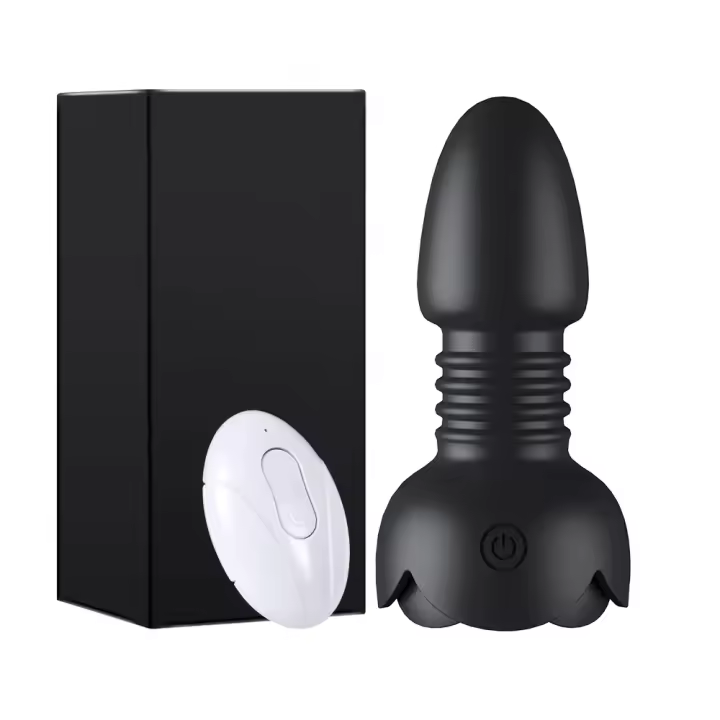 Vibrador Anal telescópico con Control remoto inalámbrico, consolador con aplicación Bluetooth, tapón Anal LED activado por voz, estimulador de próstata masculino 18+ - 1