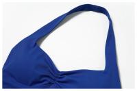 Sujetador deportivo con cuello Halter para mujer, Top fruncido de alto soporte para gimnasio, ropa de entrenamiento, corsé de - details 25